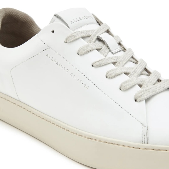 ALLSAINTS 'KLIP' LEATHER SNEAKERS women size 39 US 9 gently used - Picture 4 of 16